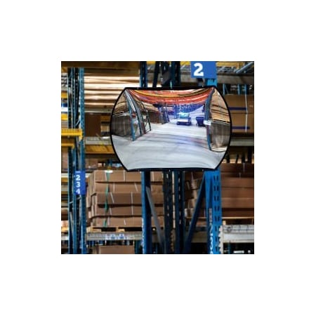 Vision Metalizers GEC 153; Roundtangular Acrylic Convex Mirror, Indoor, 24"x36", 160 176; Viewing Angle RMPB 24 X 36